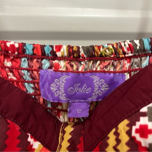 Jolie Colorful Mini Dress size 12 - Picture 4 of 7